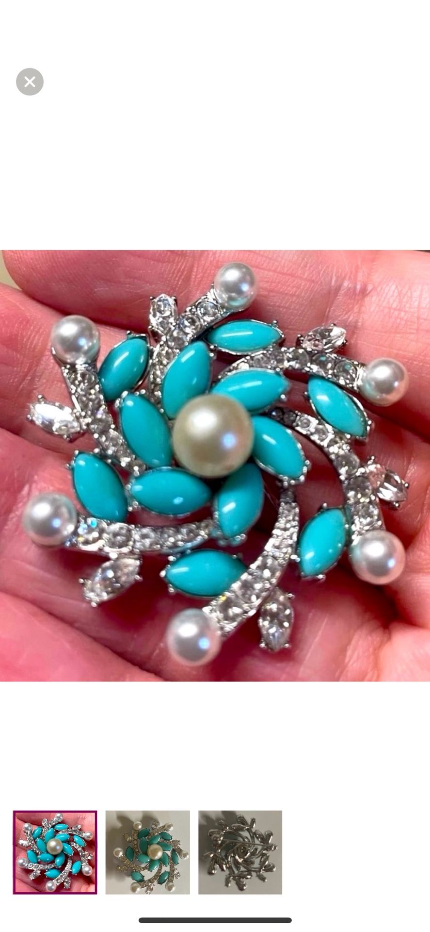 Vtg Wintterland Brooch