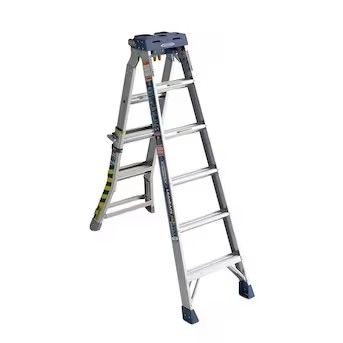 Werner LEANSAFE X5 14-ft Reach Type 1a- 300-lb Load Capacity Multi-Position Ladder