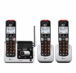 AT&T BL102 DECT 6.0 Cordless Phone w/ Answering Machine, 3 Handsets