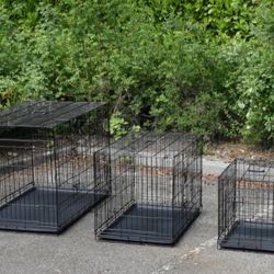 New In Box 18" Small Dog Cate Cage $25/  24"sm'md $40  Crate / 30" Med'lrg $50 Dog Crate 2 Door Folding Dog Cage With Floor Tray Jaula De Mascota NEW 