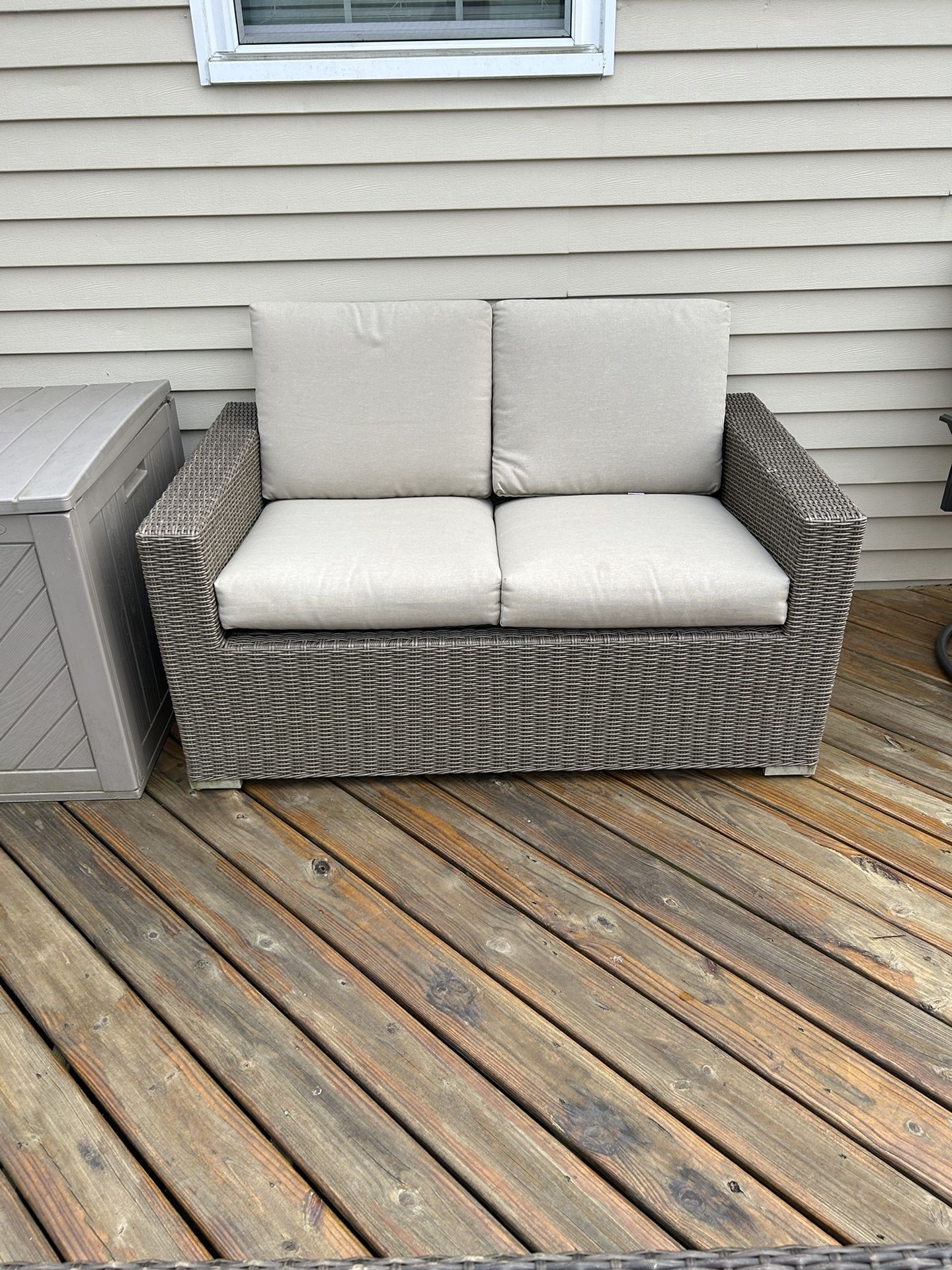 Outdoor Cushions And Loveseat