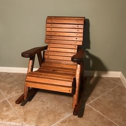 Child’s Wood Rocker - approx  25 1/2” high & 19” wide