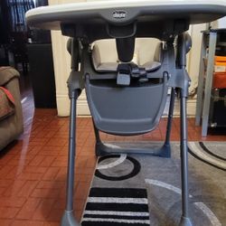 CHICCO POLLE SPACE-SAVING FOLDABLE HIGH CHAIR WITH Easy-Clean SEAT PAD CHAIR FOR BABIES AND TODDLER.