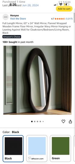 Two wall mirrors