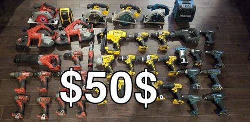 Dewalt makita milwaukee impact hammer drill band saw saw sawzall router