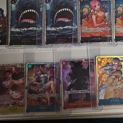 One Piece Japanese And English Cards 