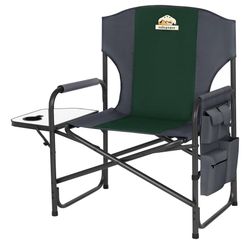 Colegence Oversized Directors Camping Chair Support 600 LBS,