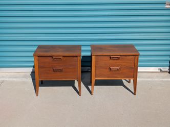 Pair of Vintage Mid Century Modern Walnut Nightstands, c1960s