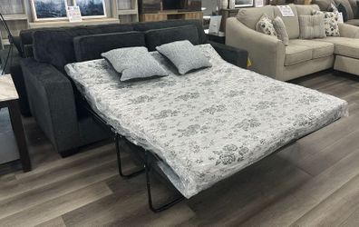 New Ashley Altari Slate sleeper sofa with mattress and pillows