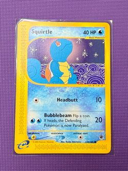 Squirtle Pokemon e-Card Series Expedition #132 2002 LP Original Owner