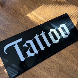 Acrylic Tattoo Sign 