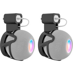 Wall Mount for Apple Homepod Mini Speaker, 2 Pcs-Black