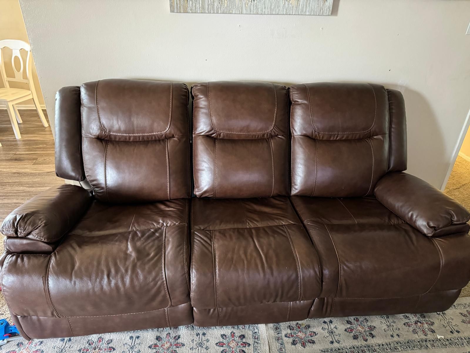 Moving Sale. Selling My Sofa Couch. Leather Very Good Condition.