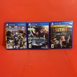 PlayStation 4. 3 Game Bundle. Earth Defense Force, Phoenix Point & Mutant