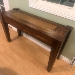 Console Table With Copper Inlay