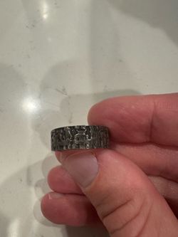 925 Sterling Silver Egyptian Hieroglyphic Ring - Size 9