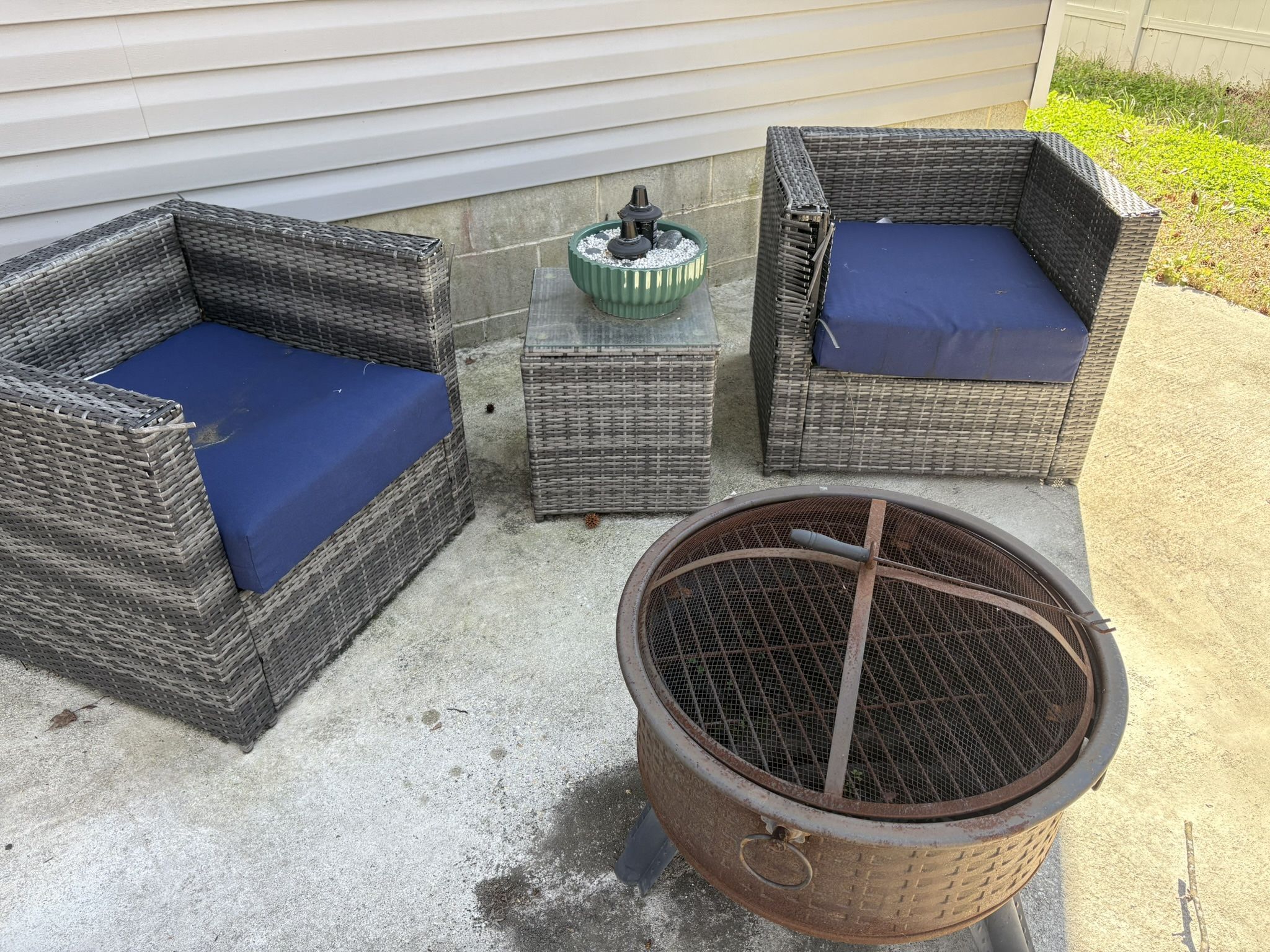 Outside Patio Furniture (FIREPIT SOLD)