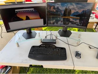 Dell Dual Monitor Set Up with Everything $150