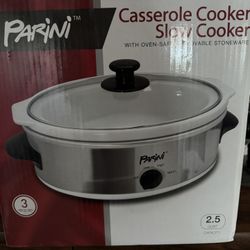 CASSEROLE COOKER SLOW COOKER 2.5 QUART