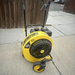 Champion Power Equipment 160 MPH 1300 CFM 224 cc Walk-Behind Gas Leaf Blower with Swivel Front Wheel