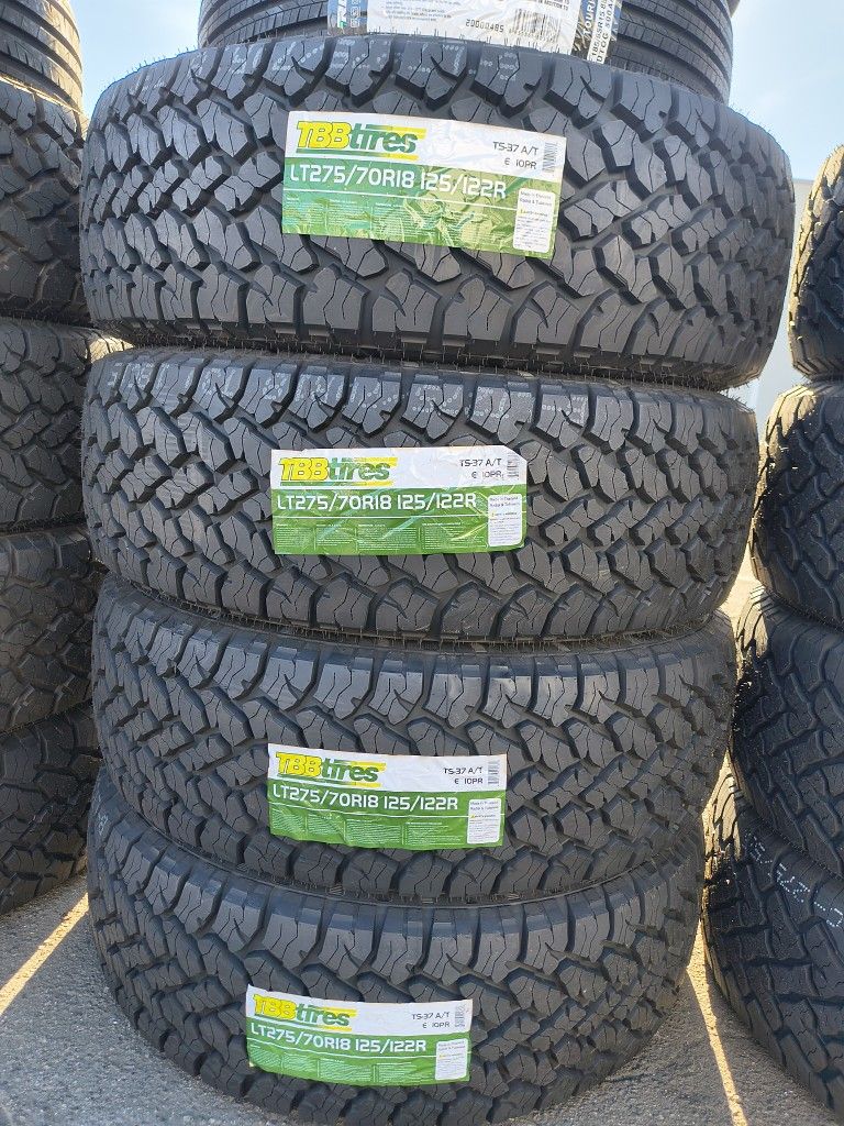 LT275/70/18 New Tires Set Of 4 Tbb Installed And Balanced Set De 4 Llantas Nuevas Instaladas Y Balanceadas