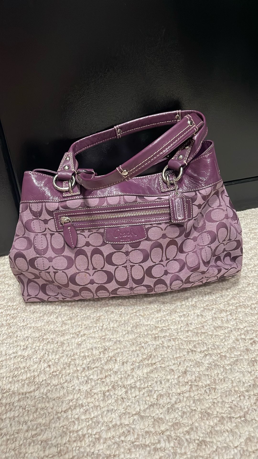 Purple Coach Purse