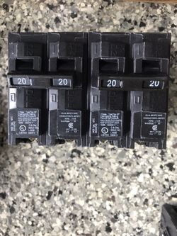2x2 NEW 2pole 20amp Siemens Circuit Breakers