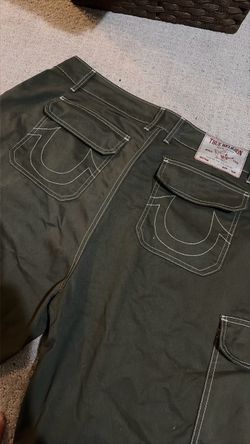 True Religion Mens Green Shorts