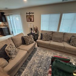 Sofa and Love Seat - 