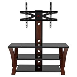 Z-Line Designs - Makena 3-in-1 TV Mount System for Most Flat-Panel TVs Up to 60" - Cherry