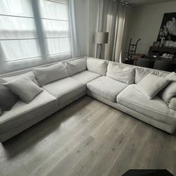 Sectional Couch Sofa Beige Mathis From Brothers