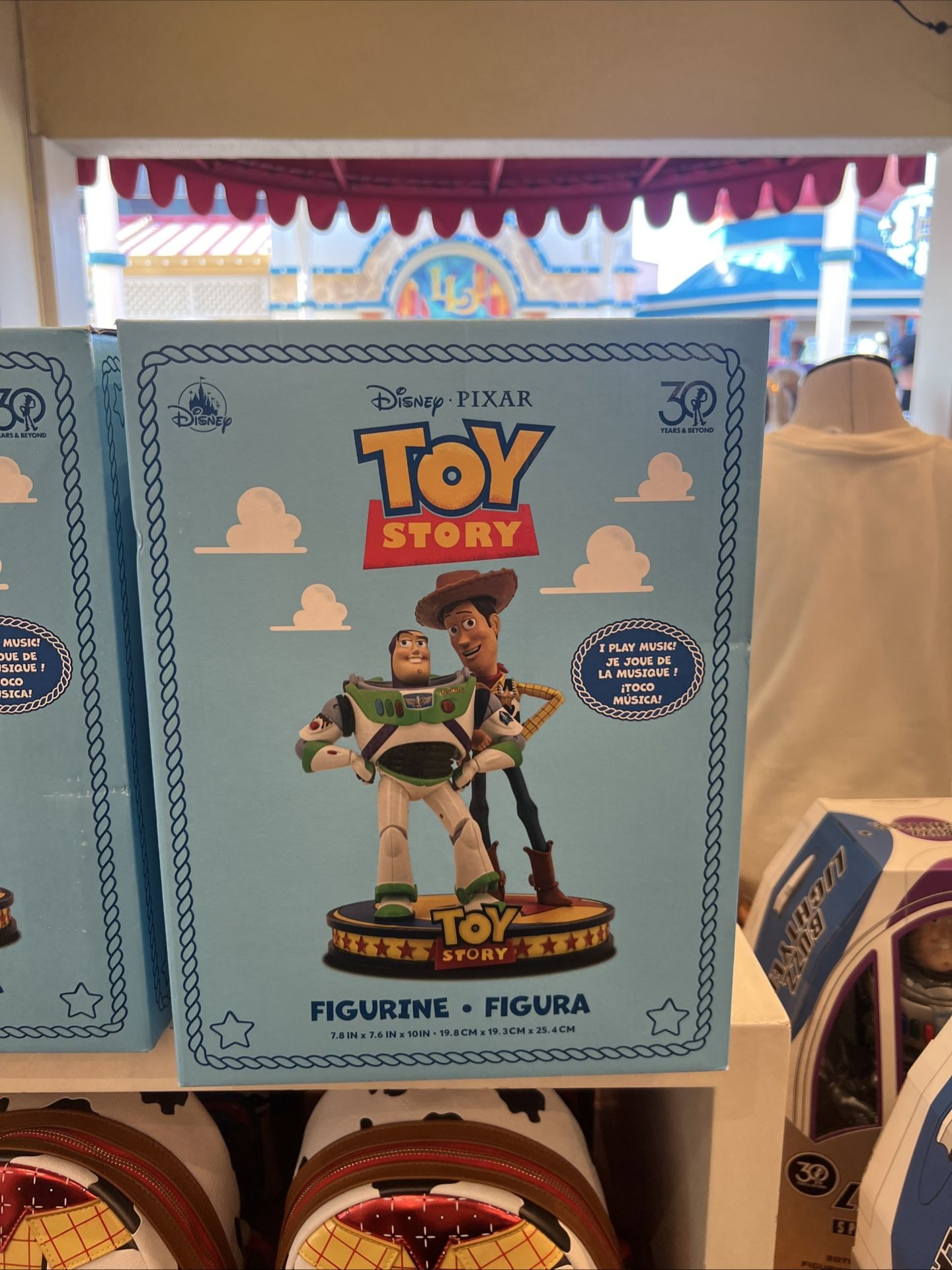 Disney Parks 2025 Toy Story 30th Anniversary Buzz Woody Musical Figurine Statue