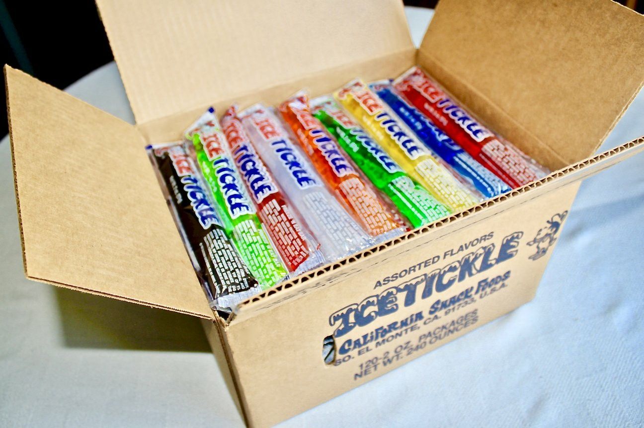120pcs. CLASSIC 9" ASSORTED ICE TICKLES 🍒🍋🍬🍉 FREEZIE POPSICLES ICE POPS