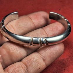 Sterling Silver Cuff Bracelet , 6.75"