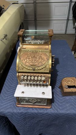 Antique Brass National Cash Register