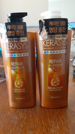 Kerasys repair ampoule shampoo and treatment