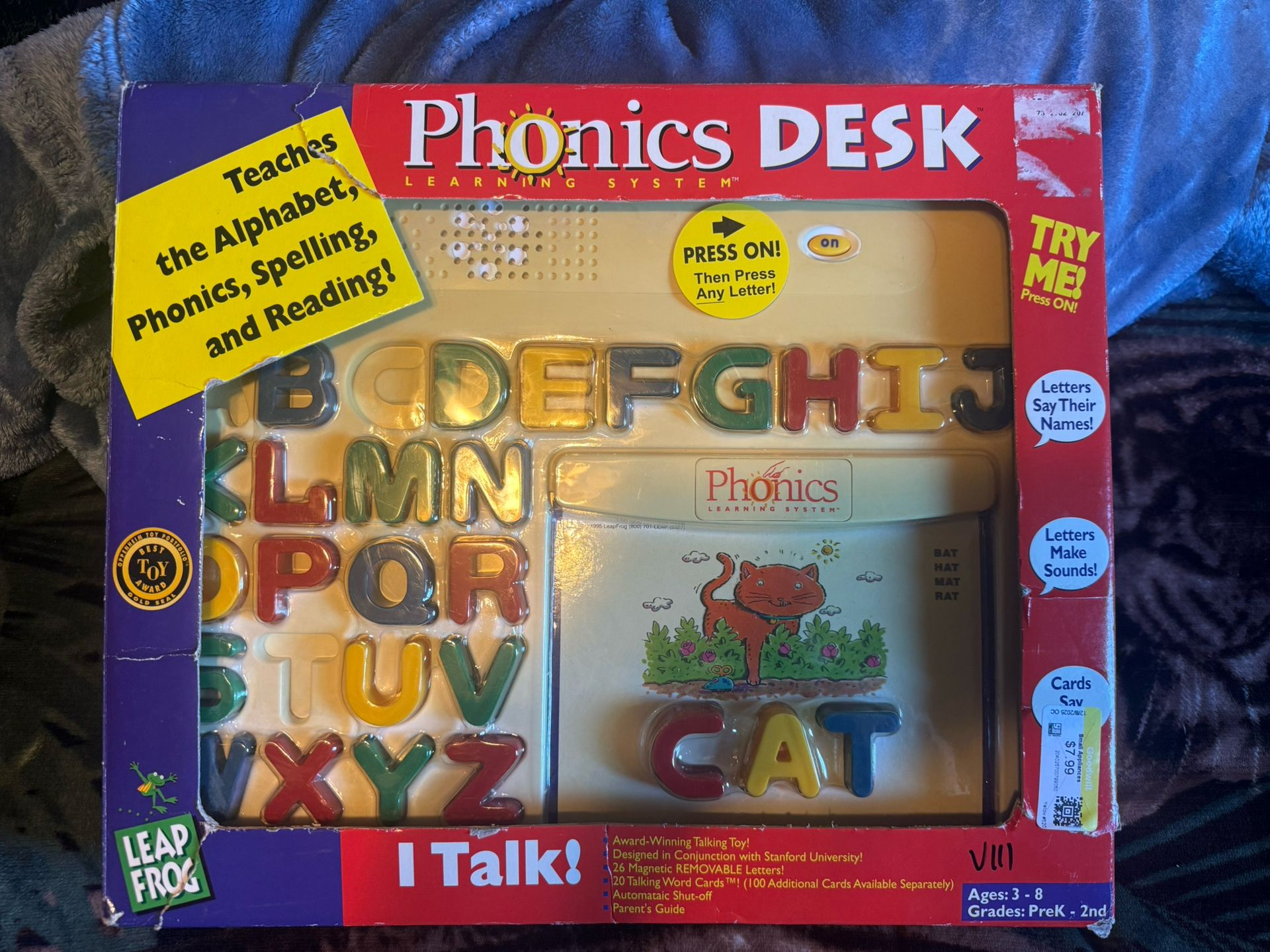 Vintage 1995 Leap Frog Phonics Desk Learning System New *TESTED WORKS*