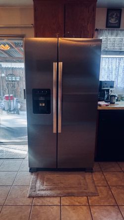 Stainless steel fridge