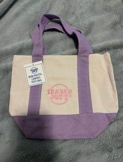 Mini Trader Joe’s Pastel Tote Purple
