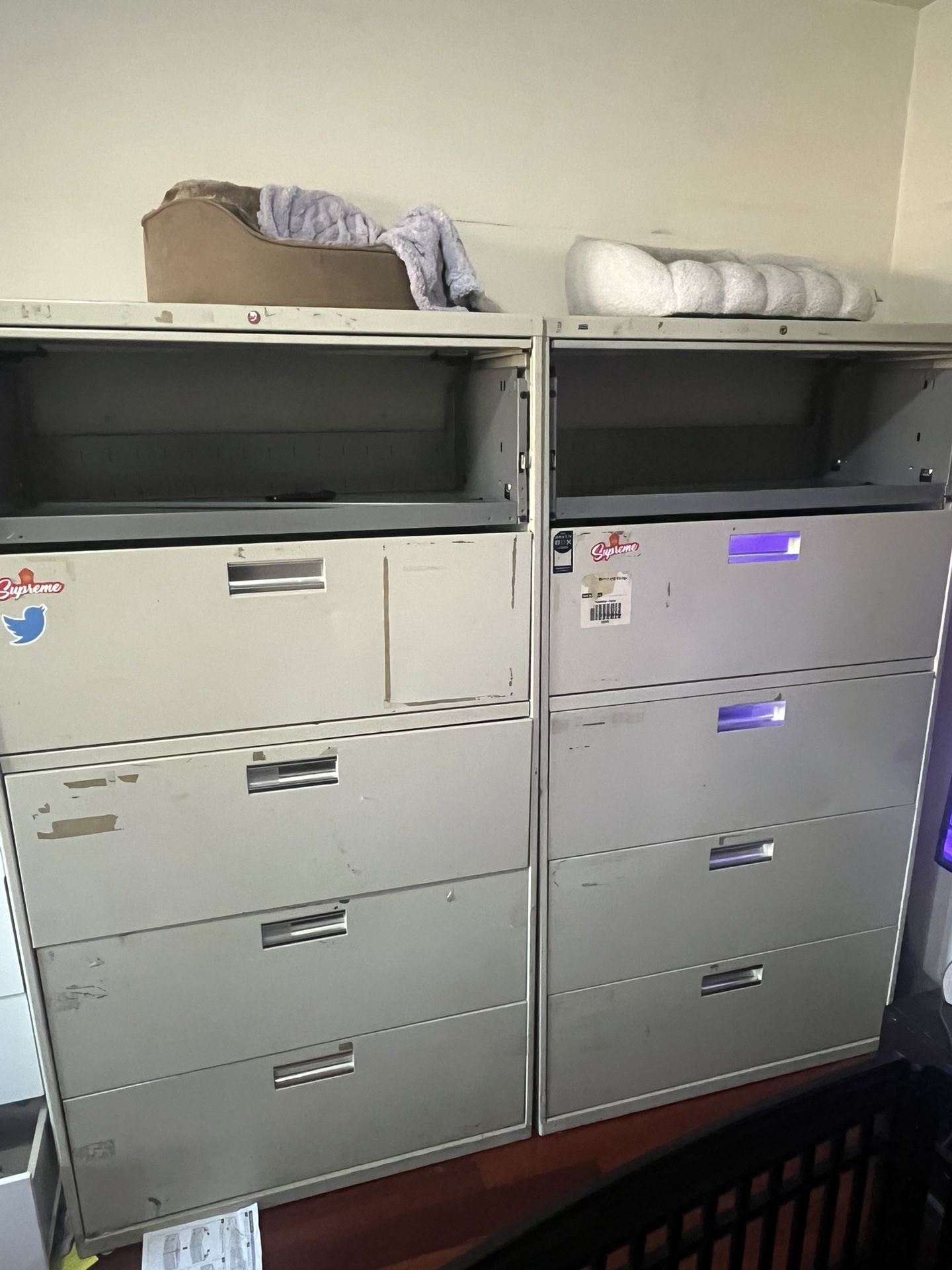 2 Large Filing Cabinets