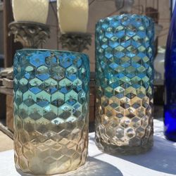 Glass Decorative Candle Holder Set