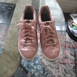 Pink Satin Court Royale Nike Sneaker