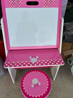 Mini Mouse Desk With White Board And Book Storage