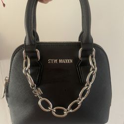 Steve Madden Mini Purse With Silver Chain Accent