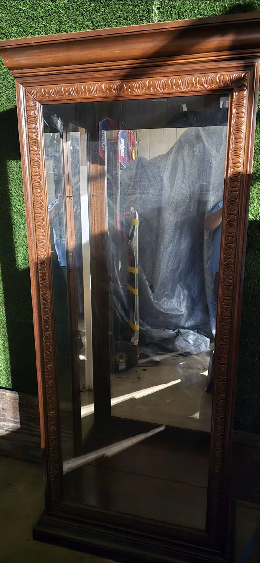 Glass Shelves Curio Cabinet