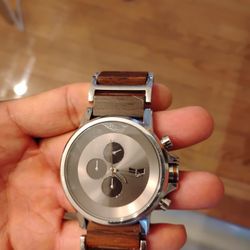 Vestal Plexi Wood Watch