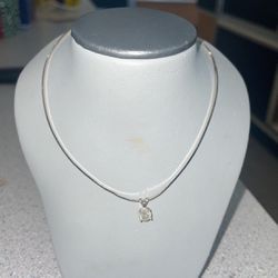 Diamond Pendant (14k White Gold) 