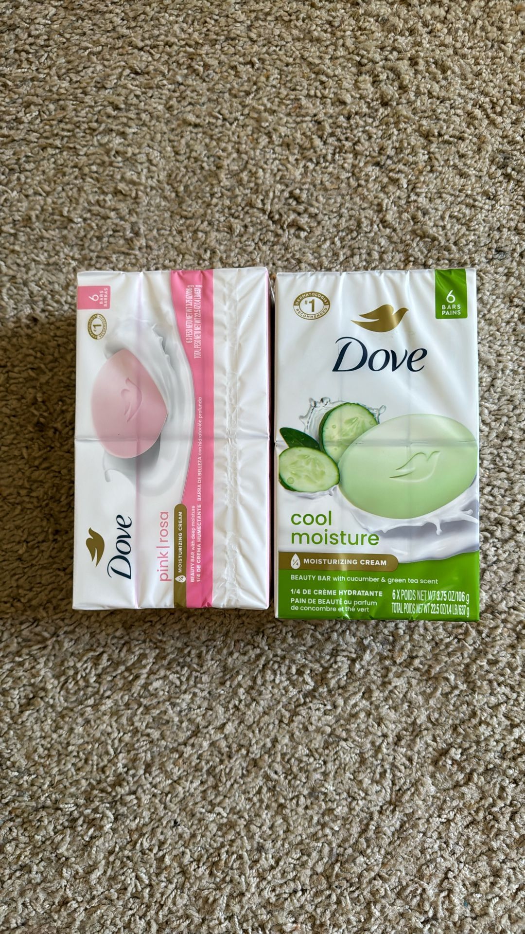 12 Dove Soap Bars
