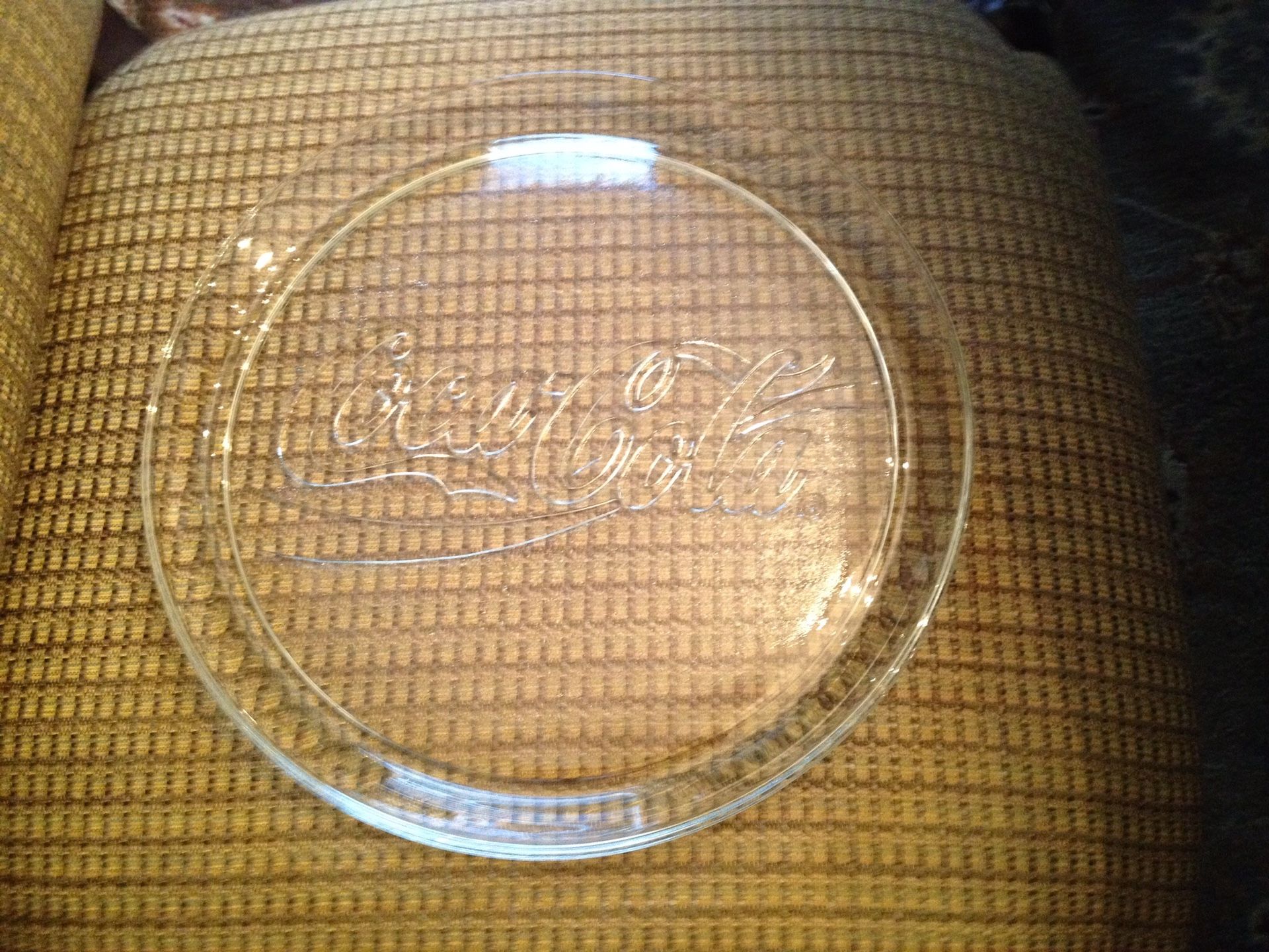 Coca-Cola 13in Glass Platter/Tray