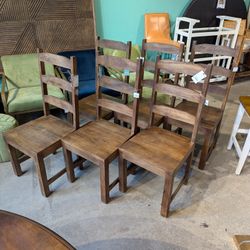 Items Sold Individually** Mango Wood Ladder Back Dining Chairs 